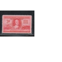 США-1948, (Мих.584),  ** , Пожарная служба, Автомобили, Личности (одиночка)