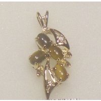 Подвеска известного бренда Dolphin Ore из хрусталя и полудрагоценных камней