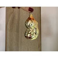 Елочная игрушка Белка в фартуке СССР К.7