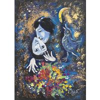 Панно на картоне акрил