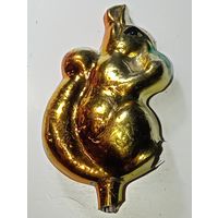 Ёлочная игрушка  - Белочка . СССР  .