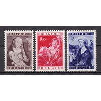 65.Bg. Бельгия. Живопись. 1949 г. Полная серия. Mi.##835-837 (*).