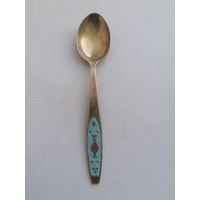 Ложка мельхиор эмали, редкая, чайная