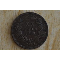 Португалия 20 реалов 1883 с 1 руб