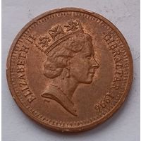 Гибралтар 1 пенни 1996 год, VF