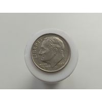 1 дайм 10 центов США 1999 года буква P лот 44