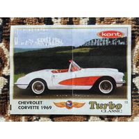 Вкладыш Turbo (Турбо) Classic (серия 1-70, с Классик), номер 10, Chevrolet Corvette, 1969. Возможен небольшой торг.