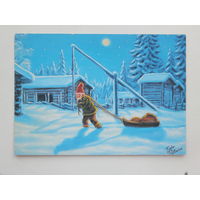 Финляндия с новым годом 2000 г  10х15 см