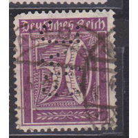 Германия третий рейх   Веймарская республика 1922г Водяной знак -2,  лот 10 с ПЕРФИНОМ буквы JVG