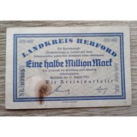 Werty71 Германия 500000 марок 1923 банкнота Херфорд