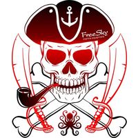 Наклейка на автомобиль для яхтсмена Веселый Роджер