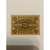 25 пфенингов (нотгельды) г. Германия.-1212