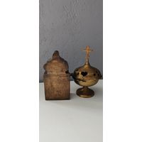 Дароносница, кадило старообрядческое. 19 век