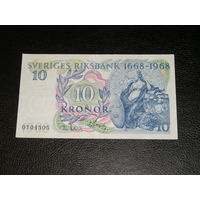 Швеция, 10 Крон 1668-1968