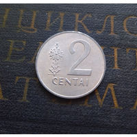 2 цента 1991 Литва #44 AU