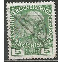 Австрия. Кайзер Франц Иосиф. 1908г. Mi#142.