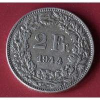 Швейцария 2 франка 1944