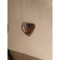 Кольцо с янтарем СССР