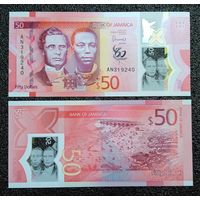 50 долларов Ямайка 2022 г. UNC (полимер, юбилейная)