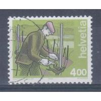 [344] Швейцария 1994. Профессии.Виноградарь. Высокий номинал.Одиночный выпуск.Гашеная марка.