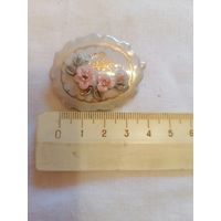 Брошь фарфоровая СССР