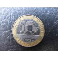 Франция.10 франков.1989. С 20 копеек. Распродажа коллекции. Смотрите другие лоты.