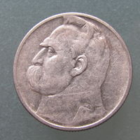 2 злотых 1934 серебро Польша Пилсудский ( Rzeczpospolita Polska ) 2 zlote 1934