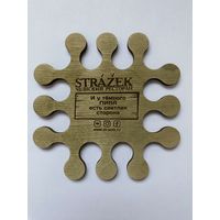 Подставка под пиво пивоварни "Strazek" из дерева /Россия/ No 3