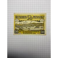 50 пфенигов (нотгельды) г. Германия Харбург-2012