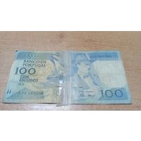 100 эскудо 1987 года Португалии (подклеена)