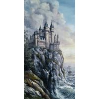 "Замок у края небес", холст, масло, 50x100 см. Богданец Н. Я.