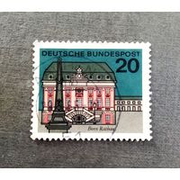 Марка Германия 1964 год Города