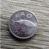 Werty71 Хорватия 2 куны 1995 50 лет ФАО Рыба Тунец