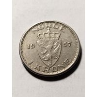 Норвегия 1 крона 1957