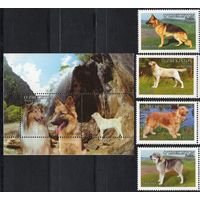 Узбекистан 2006. Фауна. Собаки. 4 марки+блок (128)