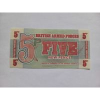Великобритания 5 пенсов 1972 г. Армейский ваучер.
