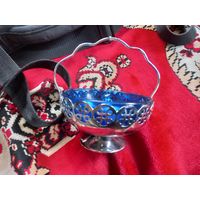 Конфетница Сахарница Мельхиор СССР 70-е красивая (2)