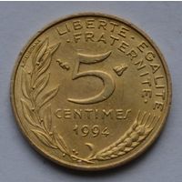 Франция, 5 сантимов 1994 г.