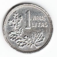 Литва 1 лит 1925 г. Ag _состояние XF