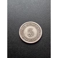 Стрейтс Сетлментс 5 центов 1926 г. - серебро