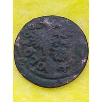 Солид (боратинка) 1663 г. польский герб Ян II Казимир(3), без мц.