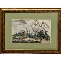 Юзвук В.С;масло/бумага; Пейзаж;16х26 см.