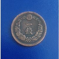 Монета Япония 1 сен 1880 года-2