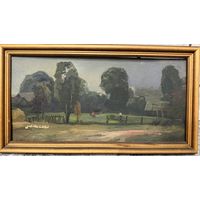 Картина Цудик.Н.М. 1949-1999г. Деревня вечер 1984г