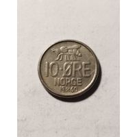 Норвегия 10 оре 1960