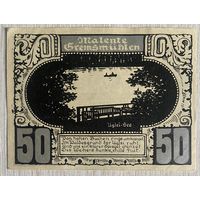 Нотгельд Плен, 50 пфеннигов, 1921 год Веймарская республика.
