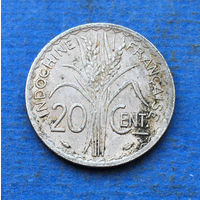 Индокитай Французский 20 сантимов 1939