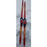 Лыжи деревянные Телеханы 1988 года с ботинками botas