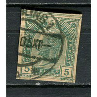 Австро-Венгрия - Франц Иосиф 5H - 1 вырезка. Гашеная.  (Лот 1JL)-TG2P32