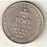 Азорские острова 100 эскудо 1981 Автономная область Азорские острова